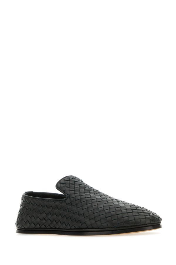 BOTTEGA VENETA | Dark green nappa leather Sunday slip ons