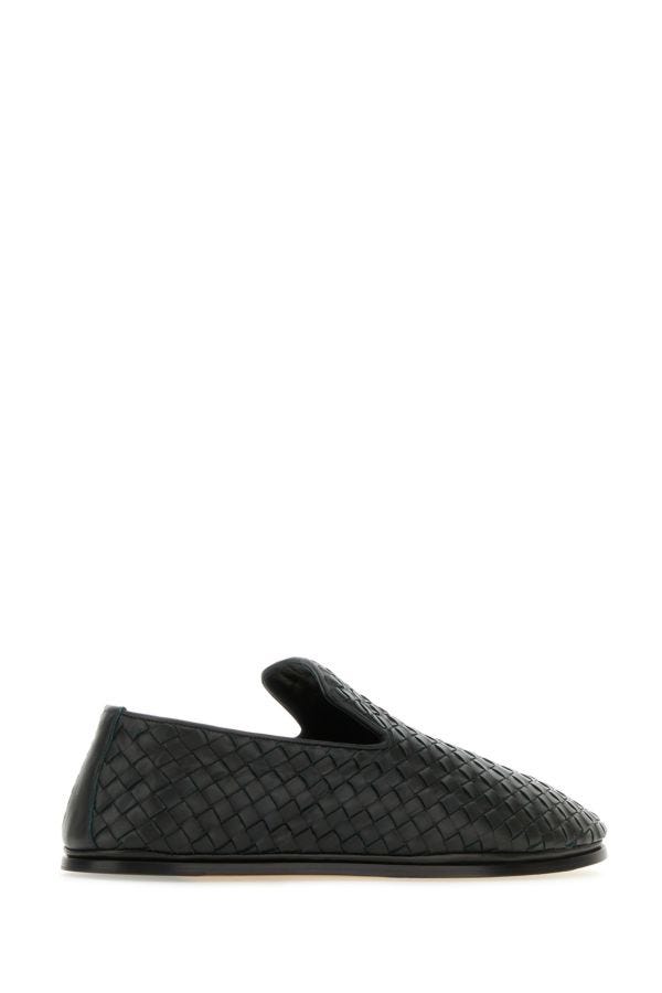 BOTTEGA VENETA | Dark green nappa leather Sunday slip ons