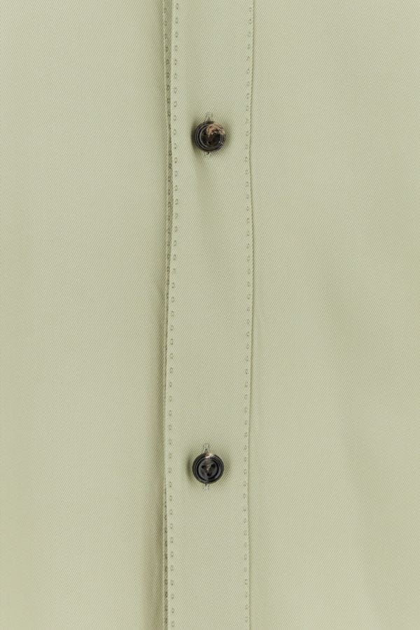 BOTTEGA VENETA | Sage green twill shirt