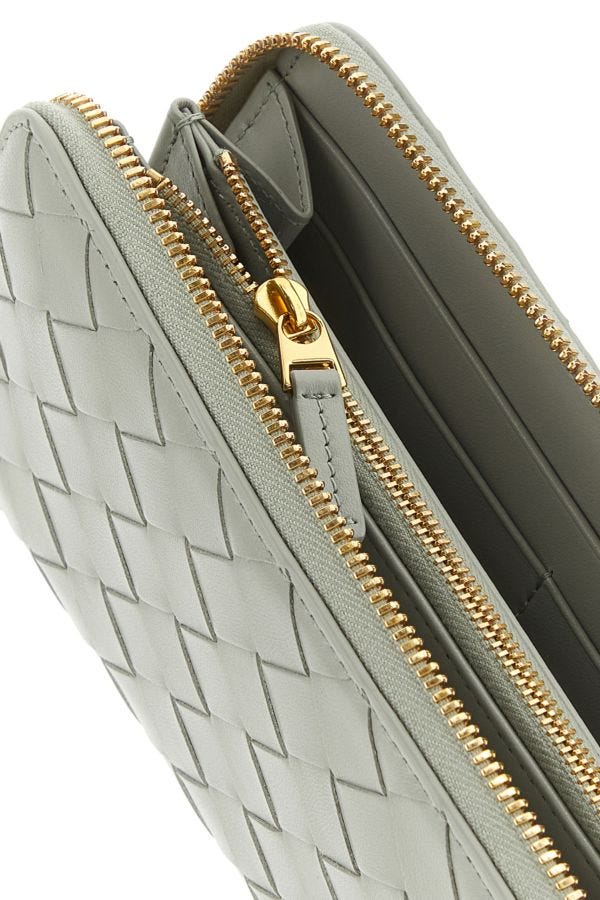 BOTTEGA VENETA | Light grey nappa leather wallet
