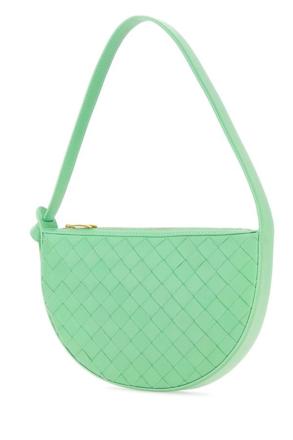 BOTTEGA VENETA | Mint green leather Mini Sunrise shoulder bag