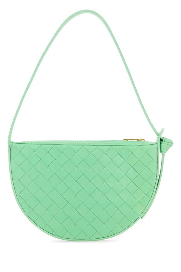 BOTTEGA VENETA | Mint green leather Mini Sunrise shoulder bag