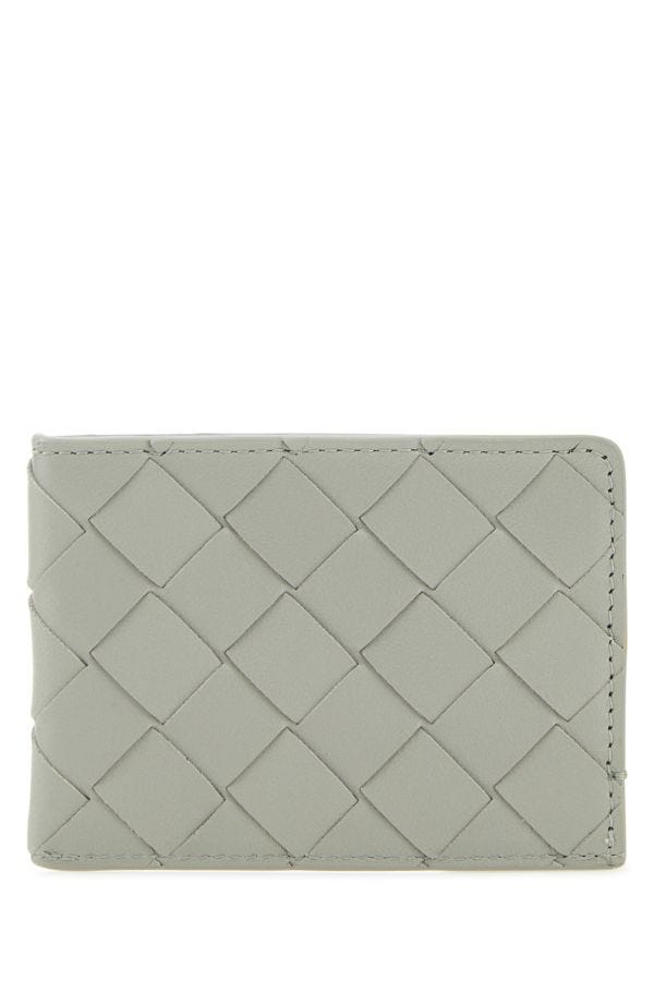 BOTTEGA VENETA | Light grey leather card holder