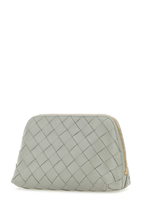 BOTTEGA VENETA | Light grey leather beauty case