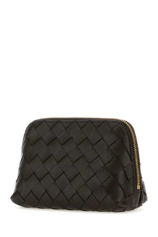BOTTEGA VENETA | Dark brown leather beauty case