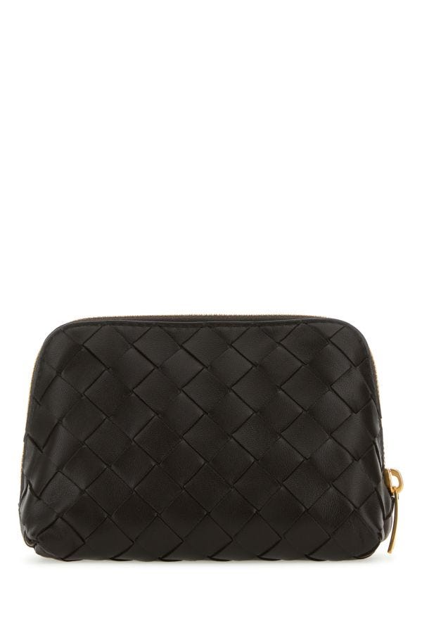 BOTTEGA VENETA | Dark brown leather beauty case