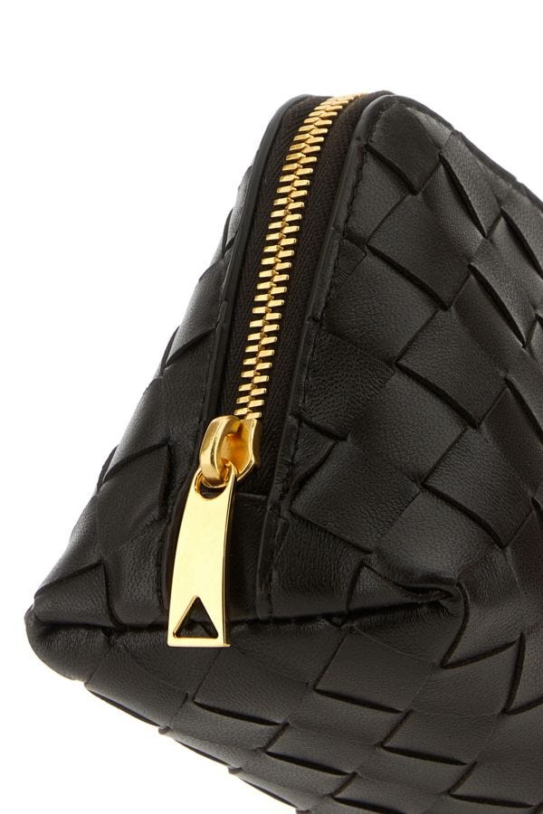 BOTTEGA VENETA | Dark brown leather beauty case