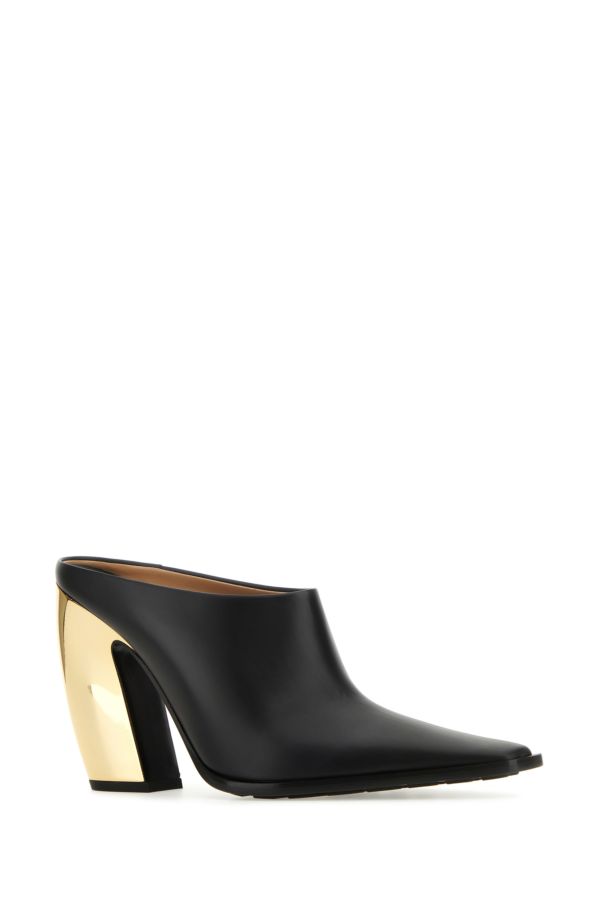 BOTTEGA VENETA | Black leather Tex mules