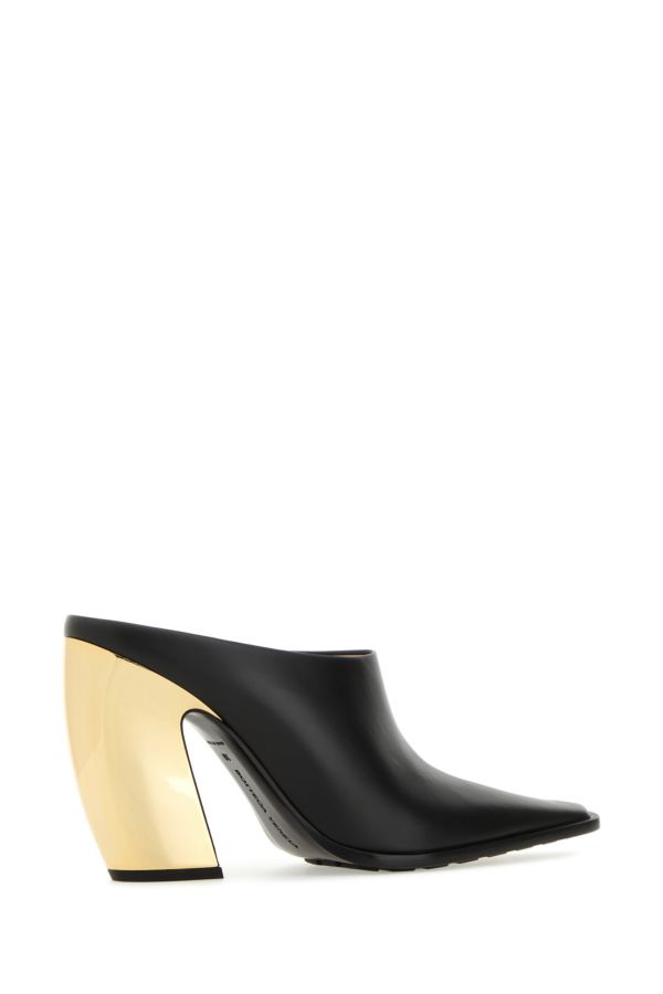 BOTTEGA VENETA | Black leather Tex mules