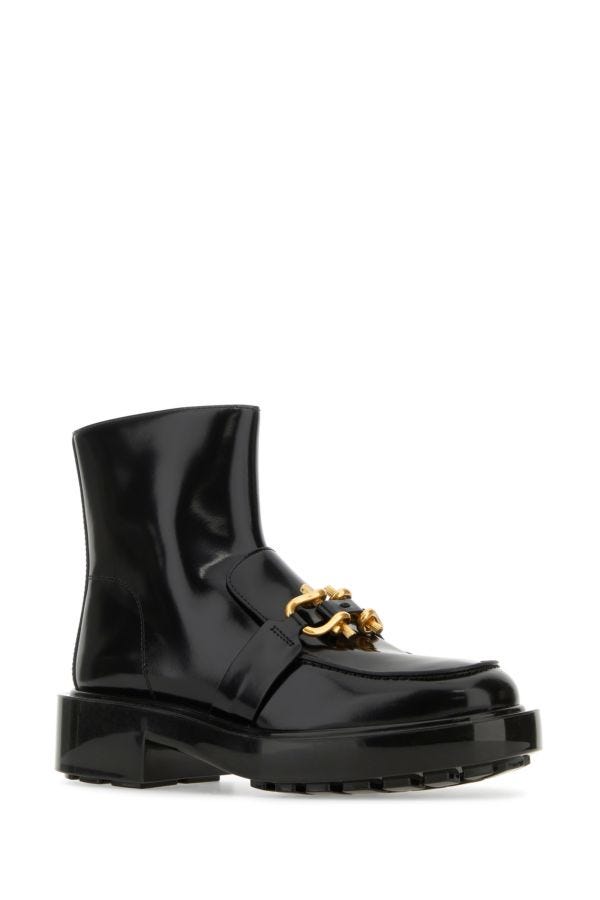BOTTEGA VENETA | Black leather Monsieur ankle boots