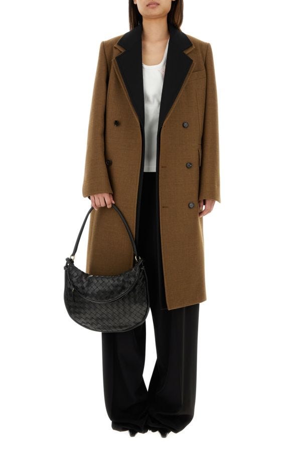 BOTTEGA VENETA | Black leather medium Gemelli shoulder bag