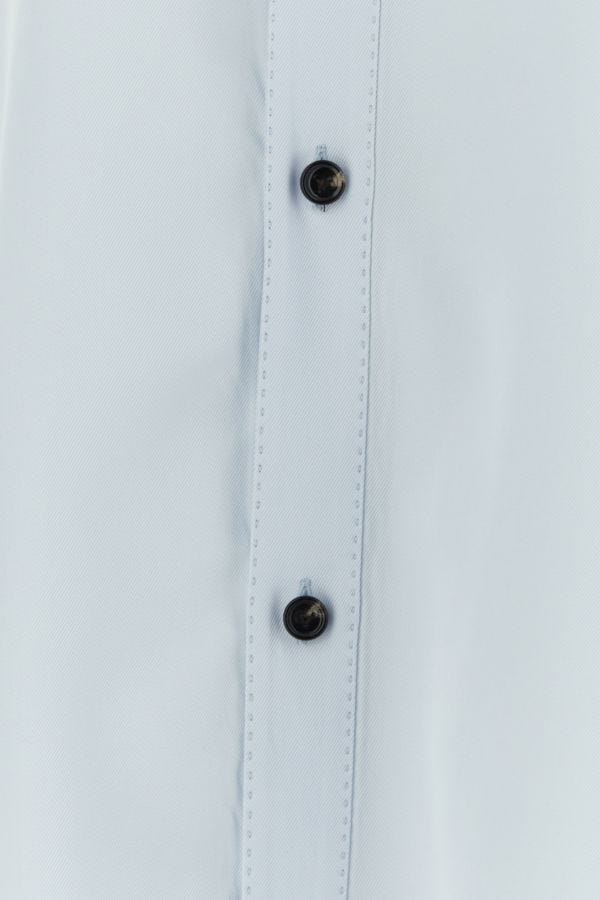 BOTTEGA VENETA | Pastel light-blue twill shirt