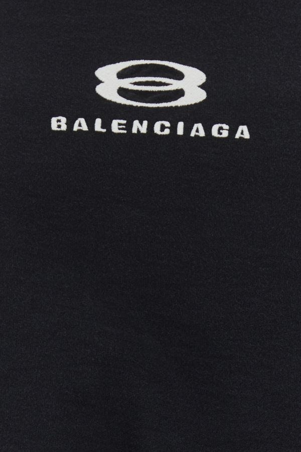 BALENCIAGA | Black cotton and poplin oversize dress