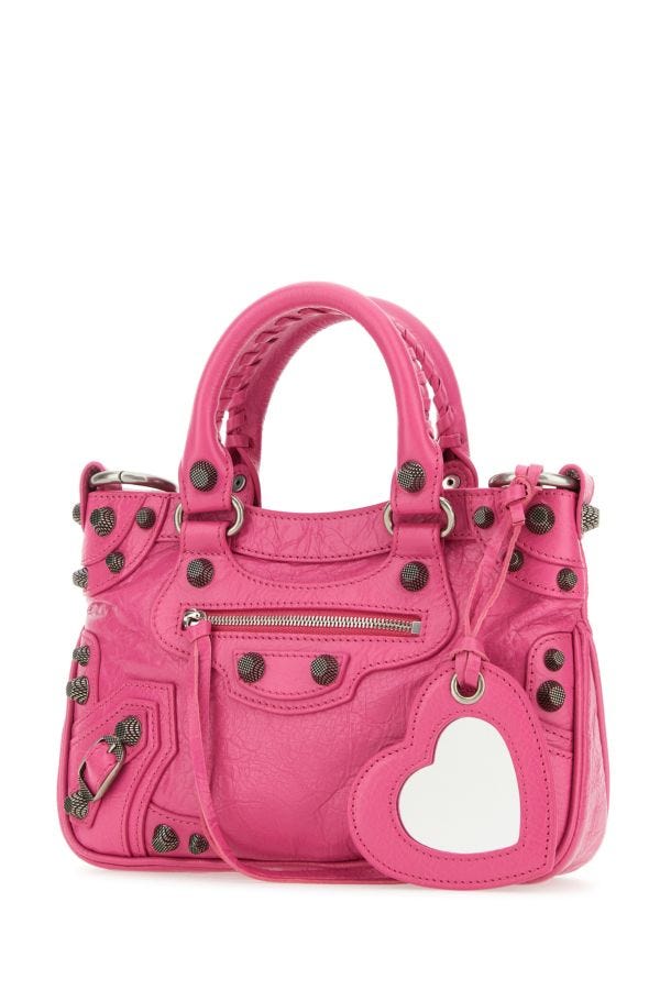 BALENCIAGA | Fucsia leather Neo Cagole Tote S handbag