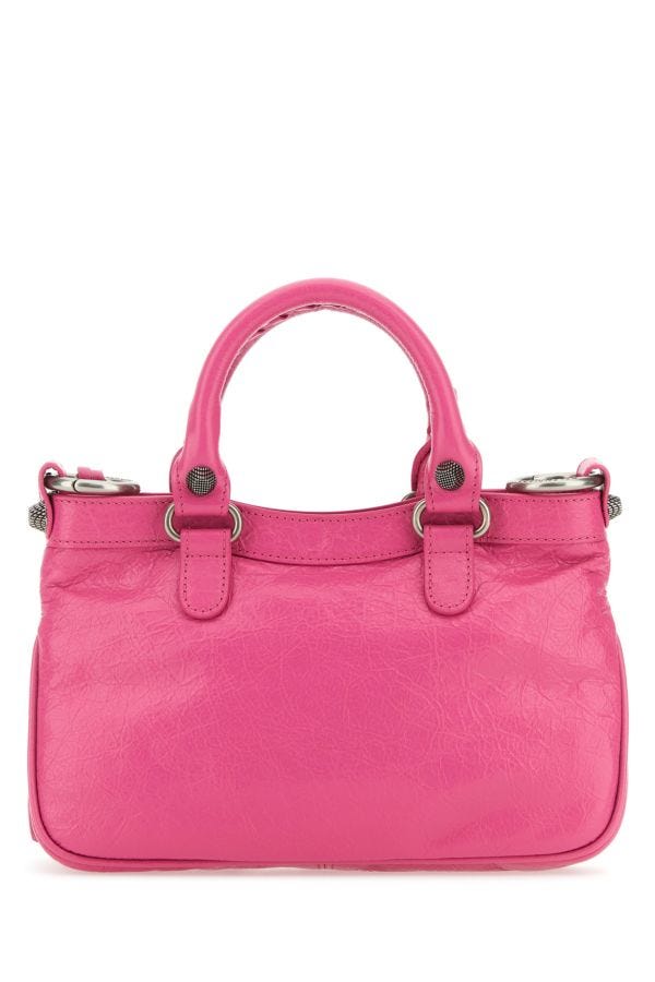 BALENCIAGA | Fucsia leather Neo Cagole Tote S handbag
