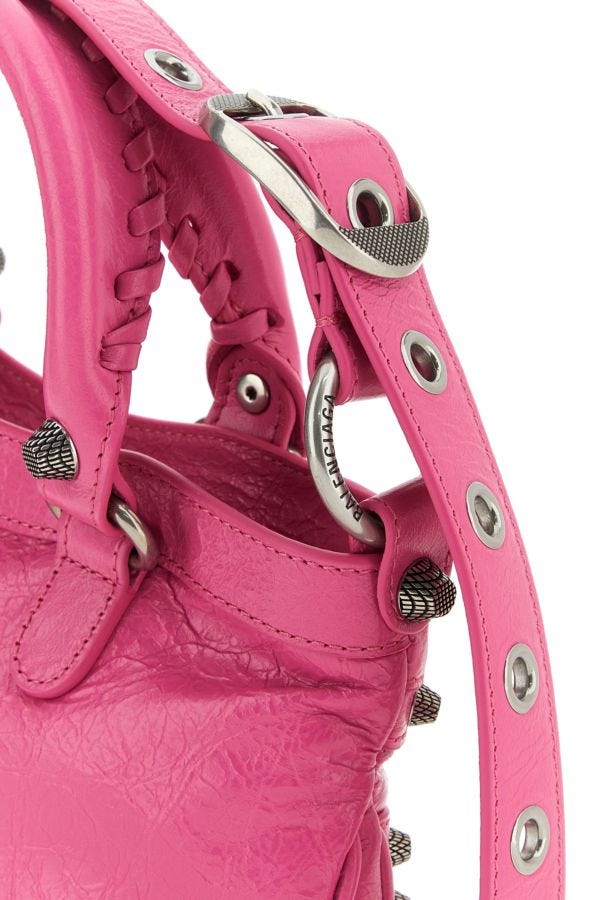 BALENCIAGA | Fucsia leather Neo Cagole Tote S handbag