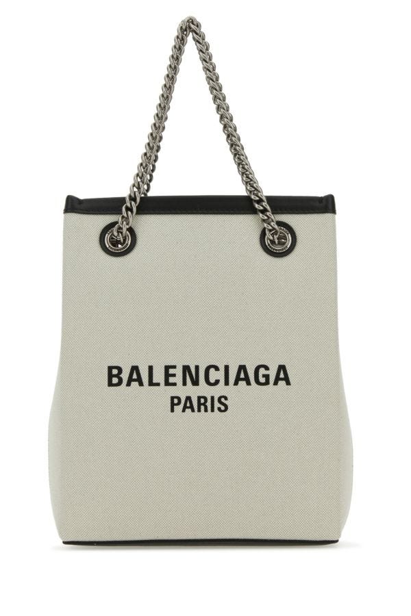 BALENCIAGA | Sand canvas Duty Free handbag