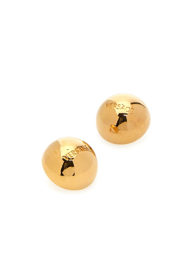 VERSACE | Golden metal earrings