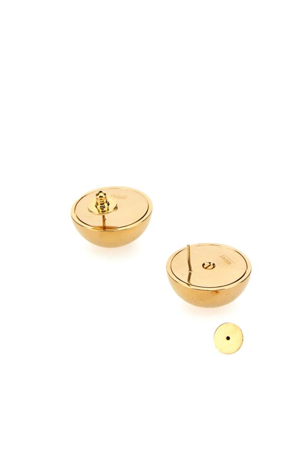 VERSACE | Golden metal earrings