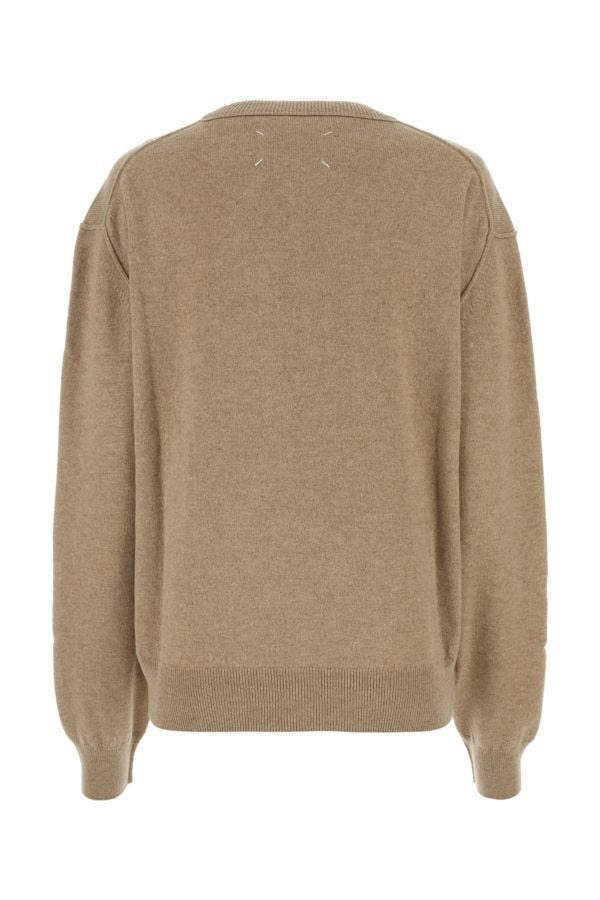 MAISON MARGIELA | Melange cappuccino wool blend sweater