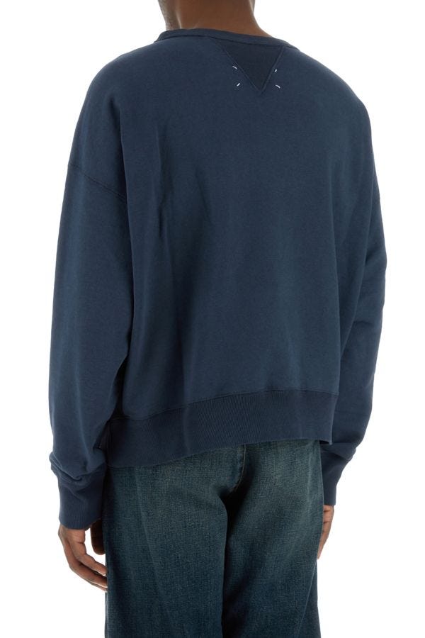 MAISON MARGIELA | Navy blue cotton sweatshirt