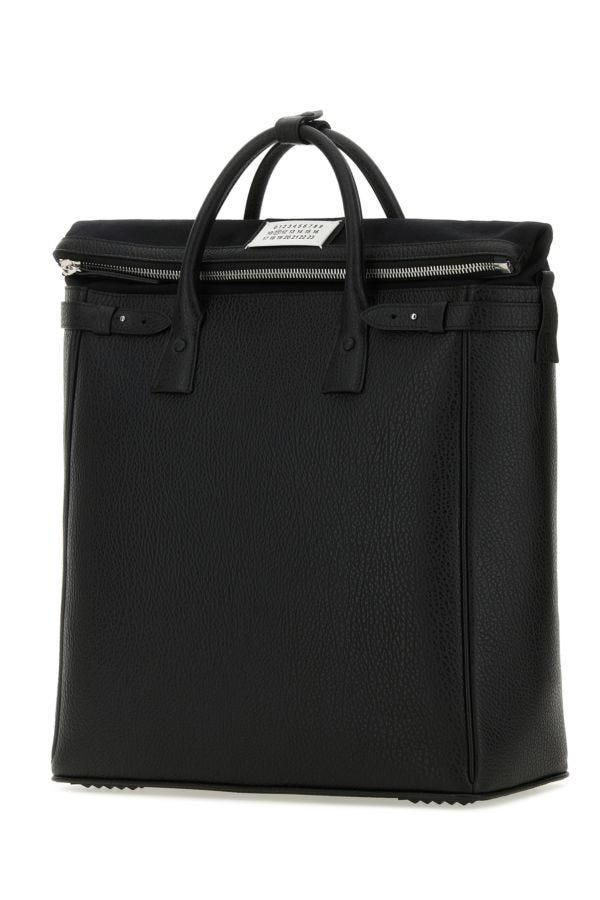 MAISON MARGIELA | Black leather 5A handbag
