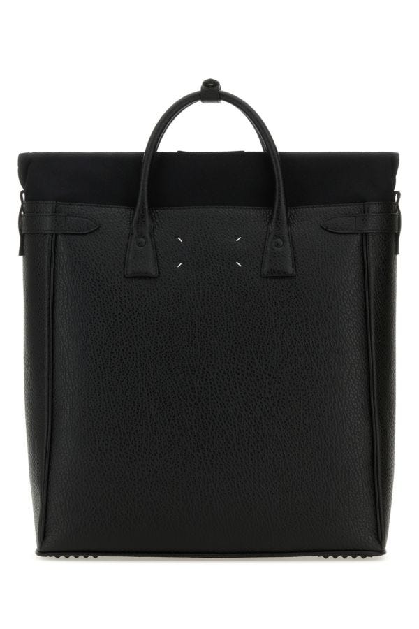 MAISON MARGIELA | Black leather 5A handbag