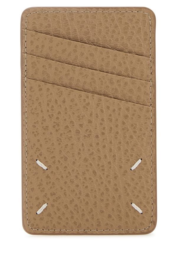 MAISON MARGIELA | Beige leather card holder