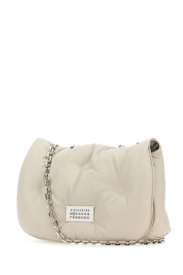 MAISON MARGIELA | Chalk nappa leather medium Glam Slam shoulder bag