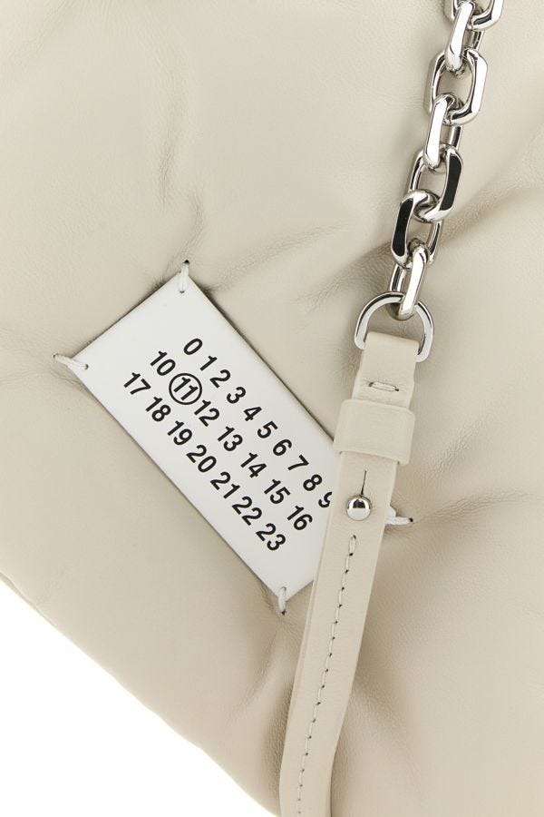 MAISON MARGIELA | Chalk nappa leather medium Glam Slam shoulder bag