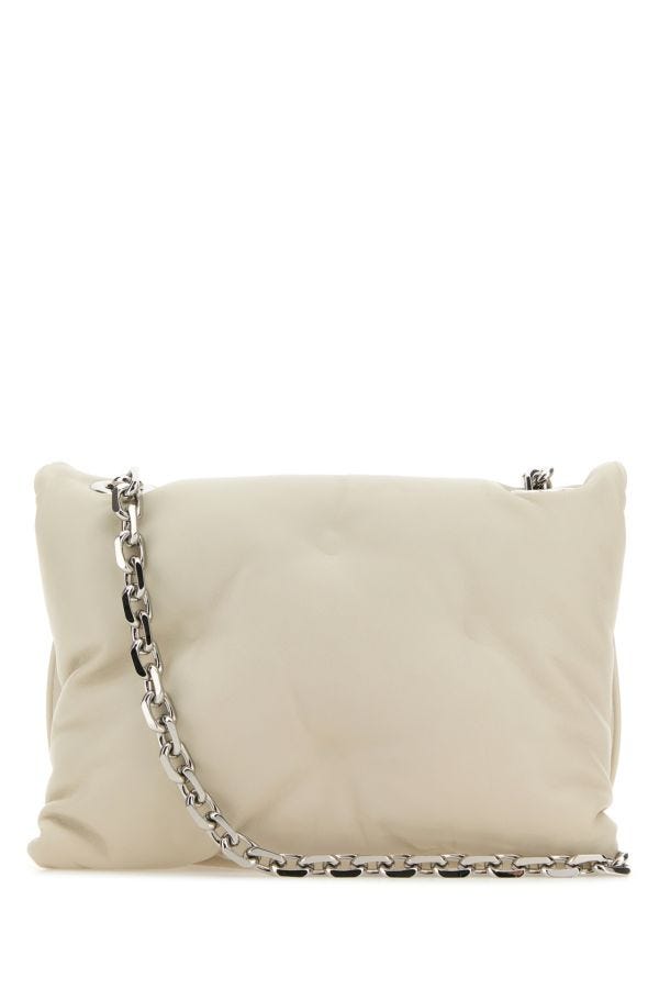 MAISON MARGIELA | Chalk nappa leather small Glam Slam Flap crossbody bag