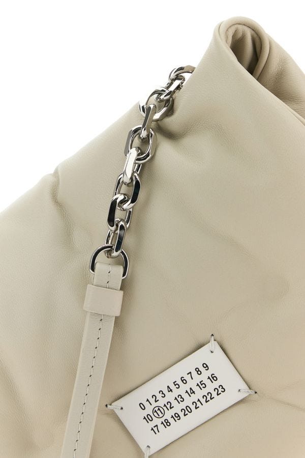 MAISON MARGIELA | Chalk nappa leather small Glam Slam Flap crossbody bag