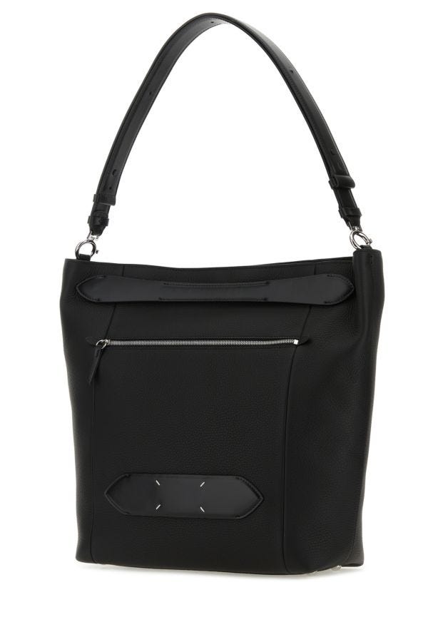 MAISON MARGIELA | Black leather Soft 5AC shopping bag