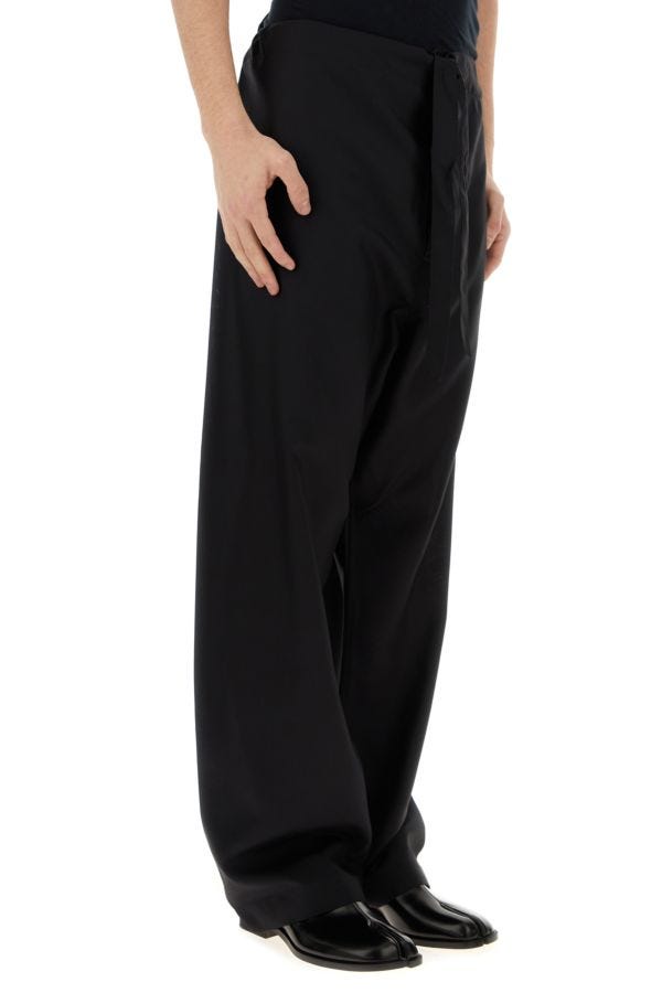 MAISON MARGIELA | Black silk pyjamas pant