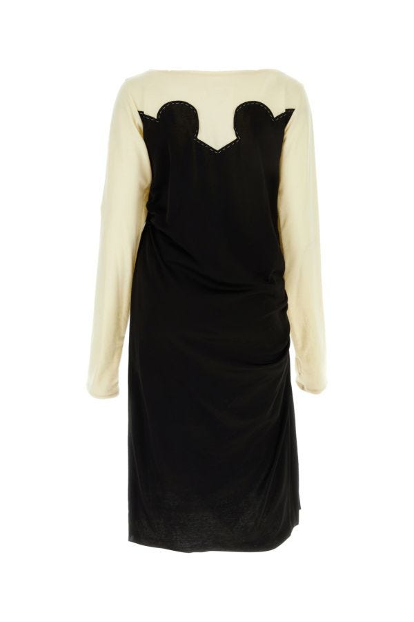 MAISON MARGIELA | Two-tone jersey dress