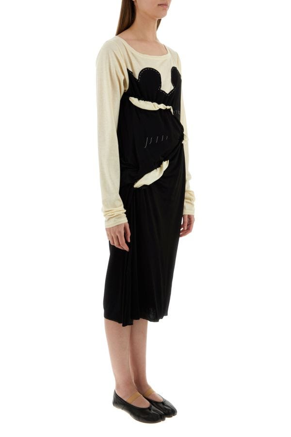 MAISON MARGIELA | Two-tone jersey dress