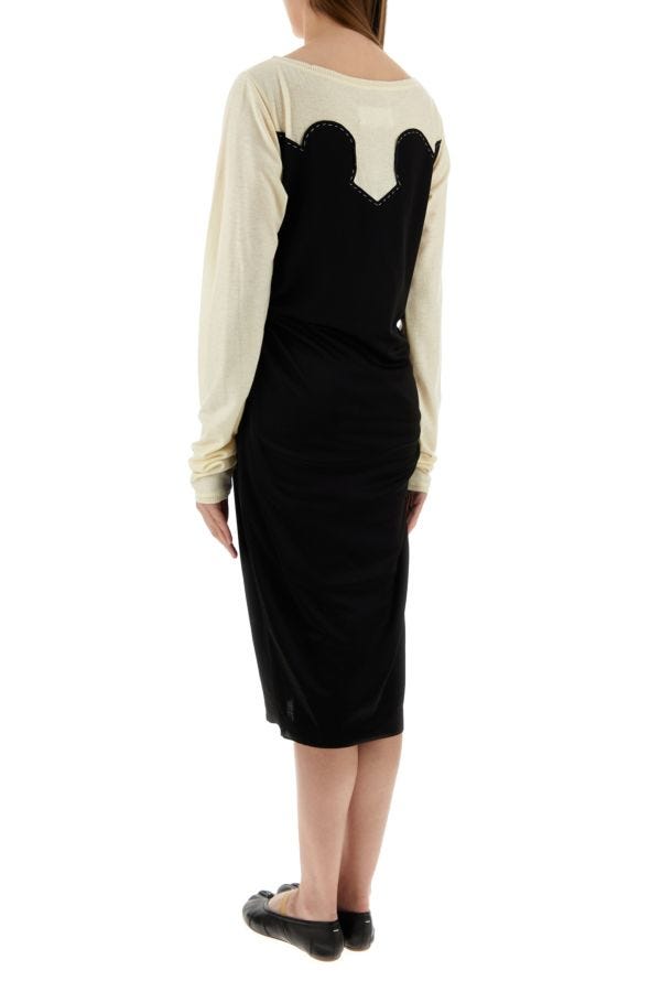 MAISON MARGIELA | Two-tone jersey dress