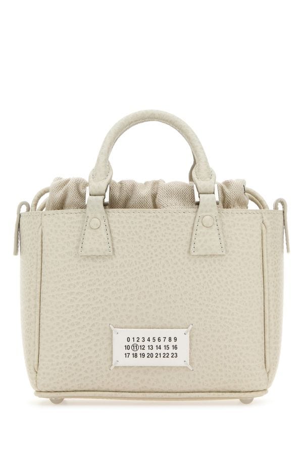 MAISON MARGIELA | Chalk leather 5ac Tote Horizontal handbag