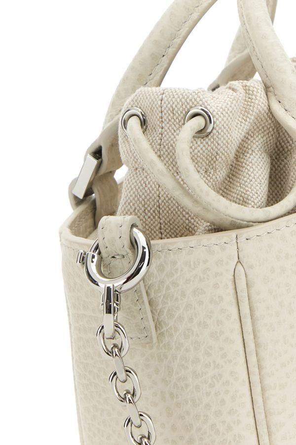 MAISON MARGIELA | Chalk leather 5ac Tote Horizontal handbag