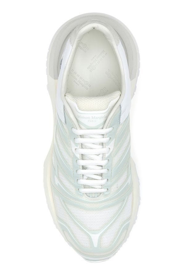 MAISON MARGIELA | White mesh and rubber 50-50 sneakers