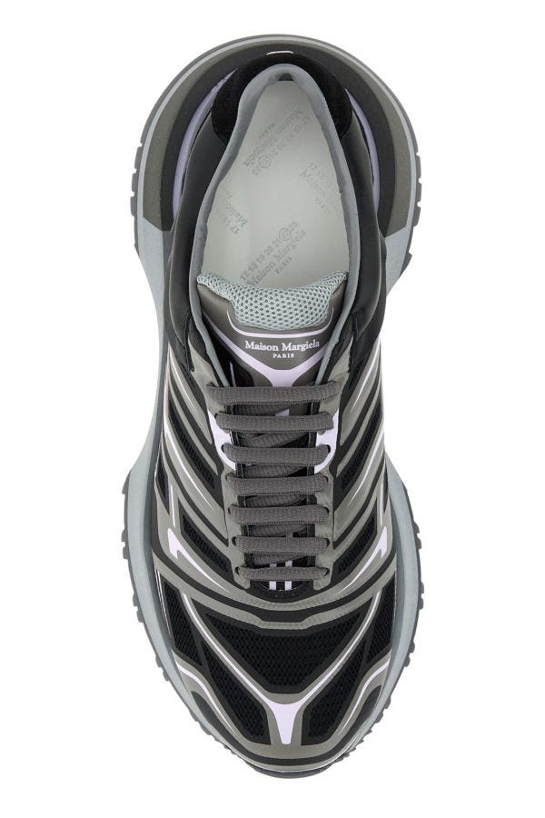 MAISON MARGIELA | Multicolor mesh and rubber 50-50 sneakers