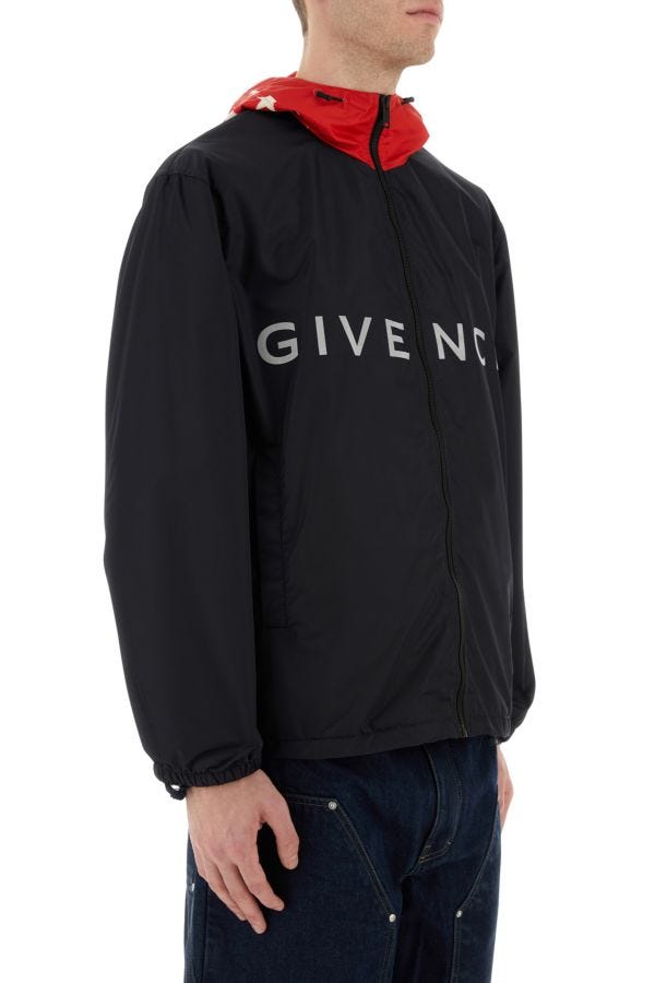 GIVENCHY | Midnight blue polyester windbreaker