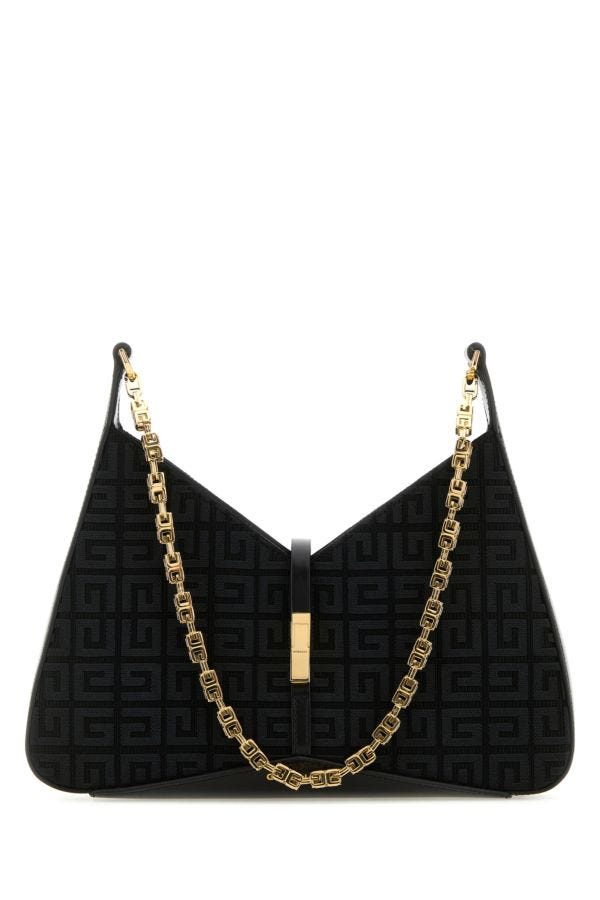 GIVENCHY | Black canvas small Cut-Out shoulder bag