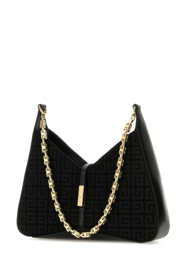 GIVENCHY | Black canvas small Cut-Out shoulder bag