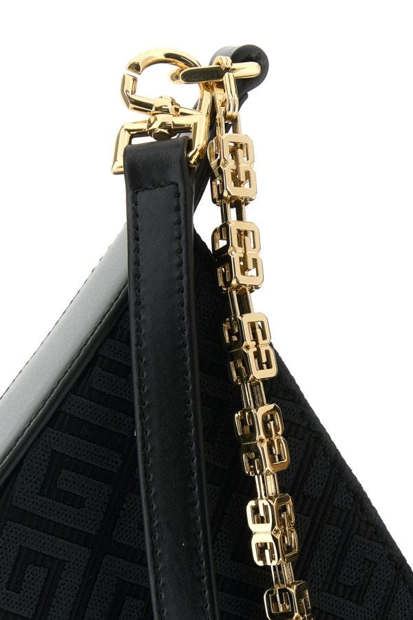 GIVENCHY | Black canvas small Cut-Out shoulder bag