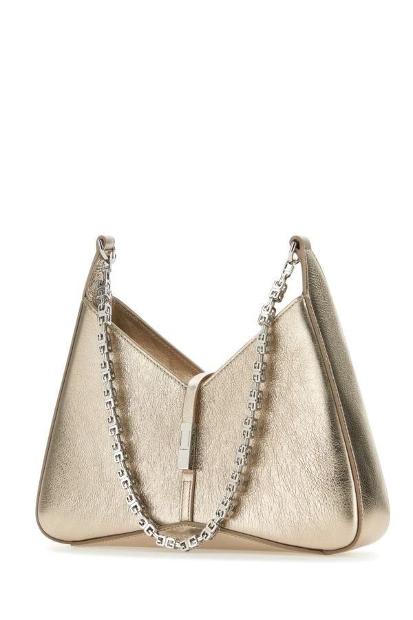 GIVENCHY | Golden rose leather small Cut-Out shoulder bag