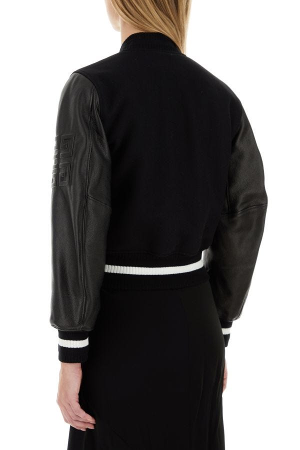 GIVENCHY | Black wool blend bomber jacket