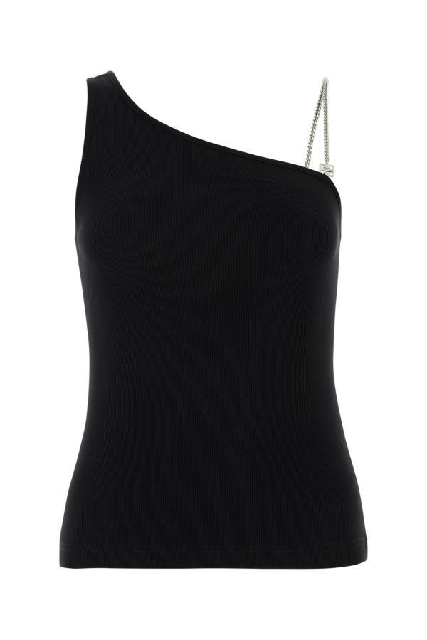 GIVENCHY | Black stretch cotton top