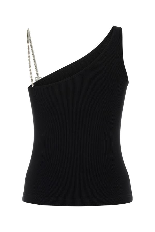 GIVENCHY | Black stretch cotton top