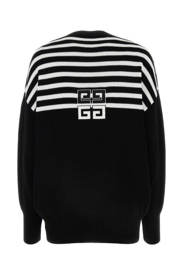 GIVENCHY | Black viscose blend oversize cardigan